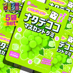 【グミ】ライオン菓子 ナタデココマスカットグミ 44g 5袋セット