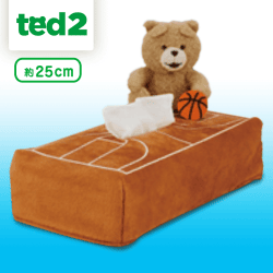 ted2 スポーツティッシュBOXカバー B.バスケットボール