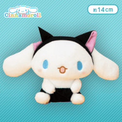 シナモロールベイビーハロウィンぬいぐるみ B.黒猫