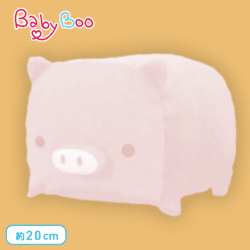 【B.ピーチ】Baby Boo カラフルもちもちぬいぐるみBIG