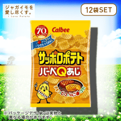 【ジャガイモを愛し尽くす。】カルビー サッポロポテト バーベＱあじ 12個セット