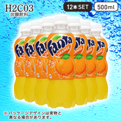 【H2CO3～炭酸飲料～】ファンタ オレンジ 500ml 12本セット