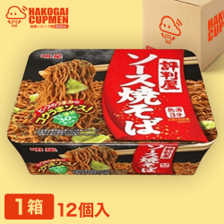 【箱買いカップ麺】明星 評判屋 ソース焼そば12入り