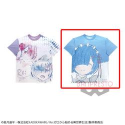 【Bデザイン】Re:ゼロから始める異世界生活 WOW!ARTフルカラーTシャツVol.5