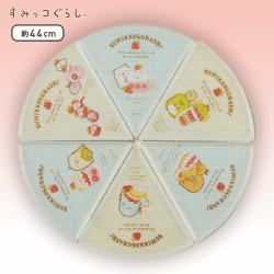 【B.ブルー&クリーム】すみっコぐらし いちごフェア プレートセット