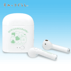 【B.グリーン】すみっコぐらし いちごフェア Bluetooth ワイヤレスイヤホン