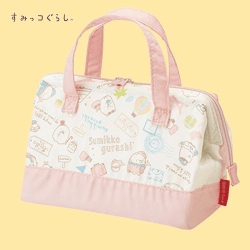 【PINK】すみっコぐらし　がまぐち型ランチバック