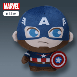 【A.キャプテン・アメリカ】MARVEL moipon EXぬいぐるみ-キャプテン・アメリカ／ウィンター・ソルジャー／ソー／ロキ-