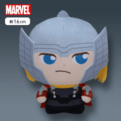 【C.ソー】MARVEL moipon EXぬいぐるみ-キャプテン・アメリカ／ウィンター・ソルジャー／ソー／ロキ-