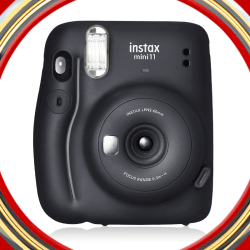 【5th anniversary】FUJIFILM インスタントカメラ チェキ instax mini 11 チャコールグレイ