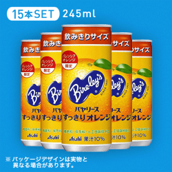 【ドリンク】バヤリース すっきりオレンジ 245g 15本セット