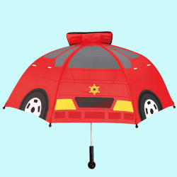 【消防車】キャラクター 乗り物傘(ライトつき)