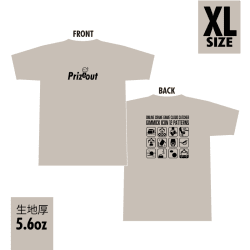 【シルバーグレー XLサイズ】PRIZEOUT Tシャツ