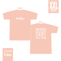 【ライトピンク XXLサイズ】PRIZEOUT Tシャツ