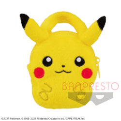 【A：ピカチュウ】ポケットモンスター ぬいぐるみミニトートバッグvol.1