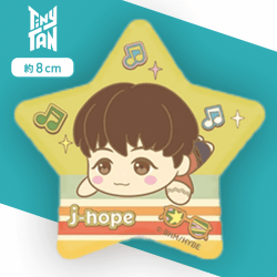 【j-hope】TinyTAN 寝そべり MP星形缶バッジ〜Dynamite〜