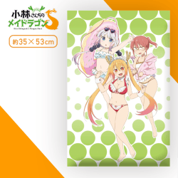 【小林＆トール＆カンナ】小林さんちのメイドラゴンS PMアートクッション