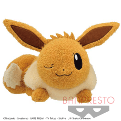 【A:イーブイ】ポケットモンスター くつろぎタイム でっかいぬいぐるみ〜イーブイ・ゴンベ〜