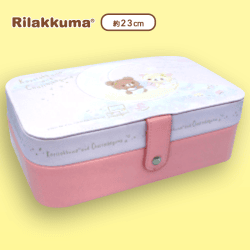 【ピンク】リラックマ ふんわり天使 大容量ジュエリーボックス