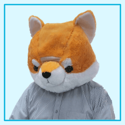 柴犬ぬいぐるみマスク