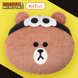 BROWN＆MINIONS　[PM]フェイスクッション“ブラウン”