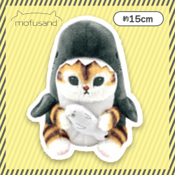 【サメにゃん（ブラック）】mofusand サメにゃんぬいぐるみ２
