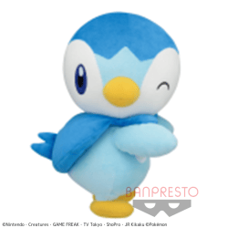 【A:ポッチャマ】ポケットモンスター ほぺぴた でっかいぬいぐるみ〜ポッチャマ・ミジュマル〜