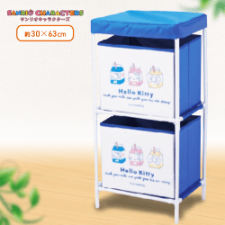 【ハローキティ】サンリオキャラクターズ　Yummyアイコン2段収納ボックス