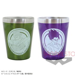【グリーン&パープル】ドラゴンボール超 スーパーヒーロー ステンレスタンブラーセット