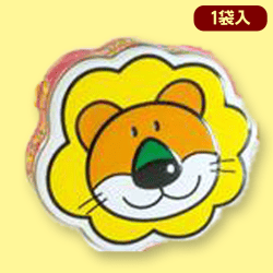 【ライオン】たべっ子どうぶつフェイスダイカット缶※賞味期限:2022/9/30