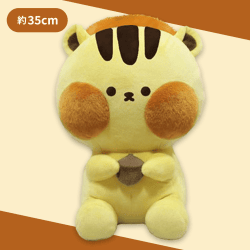 【イエロー】ピャムシリーズぴゃむリスぬいぐるみBIG