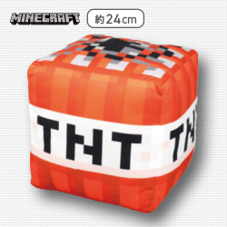 【TNT】マインクラフト キューブ型BIGぬいぐるみ〜クリーパー・TNT〜