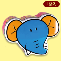 【ゾウ】たべっ子どうぶつフェイスダイカット缶※賞味期限:2022/9/30