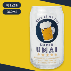 【父の日】缶型グラス/SUPER UMAI