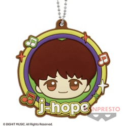 【j-hope】TinyTAN Dynamite ちびぐるみラバーキーホルダー