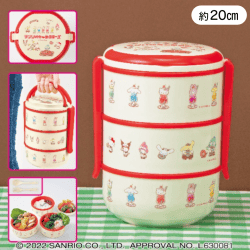  サンリオキャラクターズ レトロ喫茶3段ピクニックランチボックス