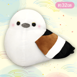 【首傾げ】もちもちシマエナガBIGぬいぐるみ2