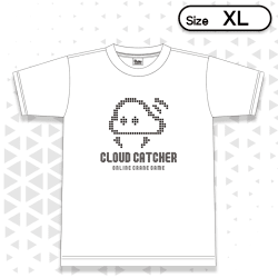 【ホワイト/XL】Pixel-Tshirt