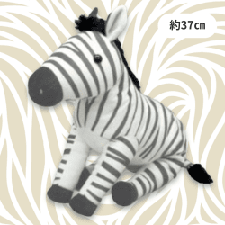 【グレー】くったりシマウマJB