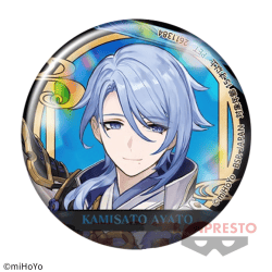 【神里綾人】原神 ホログラム缶バッジ〜稲妻城〜