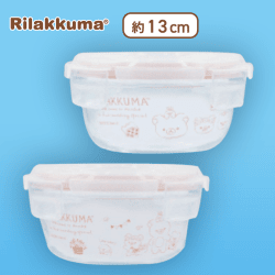 【ピンク】リラックマ リラックマルシェ ガラスコンテナセット