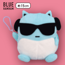 【サングラス】ブルーハムハム カラビナ付きぬいぐるみポーチ