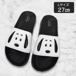 【ブラック(27cm)】スヌーピーシャワーサンダル３