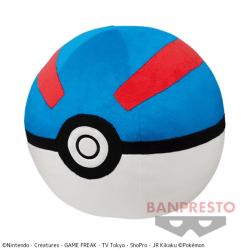 【スーパーボール】ポケットモンスター めちゃでかぬいぐるみ〜モンスターボール・スーパーボール・ハイパーボール・マスターボール〜