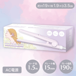【パープル】SIMPLE＋LIFE　miniヘアアイロン
