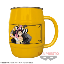 【イエロー】ONE PIECE FILM RED 樽型ステンレスマグカップ
