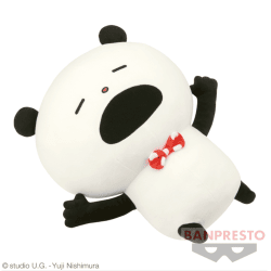 にしむらゆうじ作品 めちゃでかぬいぐるみ〜うさぎの家の上でひるねするぱんだ〜