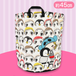 【イラスト柄】イルメールハッピードール ランドリーバスケット
