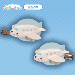 【飛行機】シナモロール ドローイングシナモンヘアクリップ〜シナモンのあこがれ〜