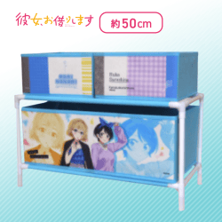 【麻美&瑠夏】彼女、お借りします 2段収納ラック